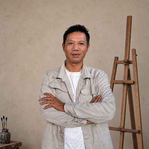 Iman, portrait artist at PaintedPic